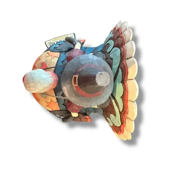 Jim Shore Pilgrim Passenger Riding Turkey Figurine NIB Thanksgiving SOLD OUT NIB - Picture 5 of 10